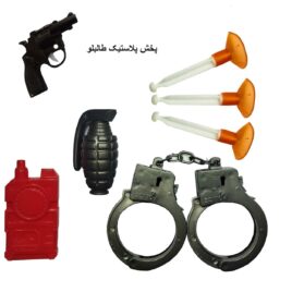 تفنگ پلیس شکست ناپذیر حراجی پلاستیک پخش و فروش عمده انواع تفنگ فانتزی پلیسی ترقه ای و تیر پرتابی مناسب بازی و سرگرمی کودکان